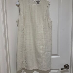 HM Cream Sleeveless Shift Dress